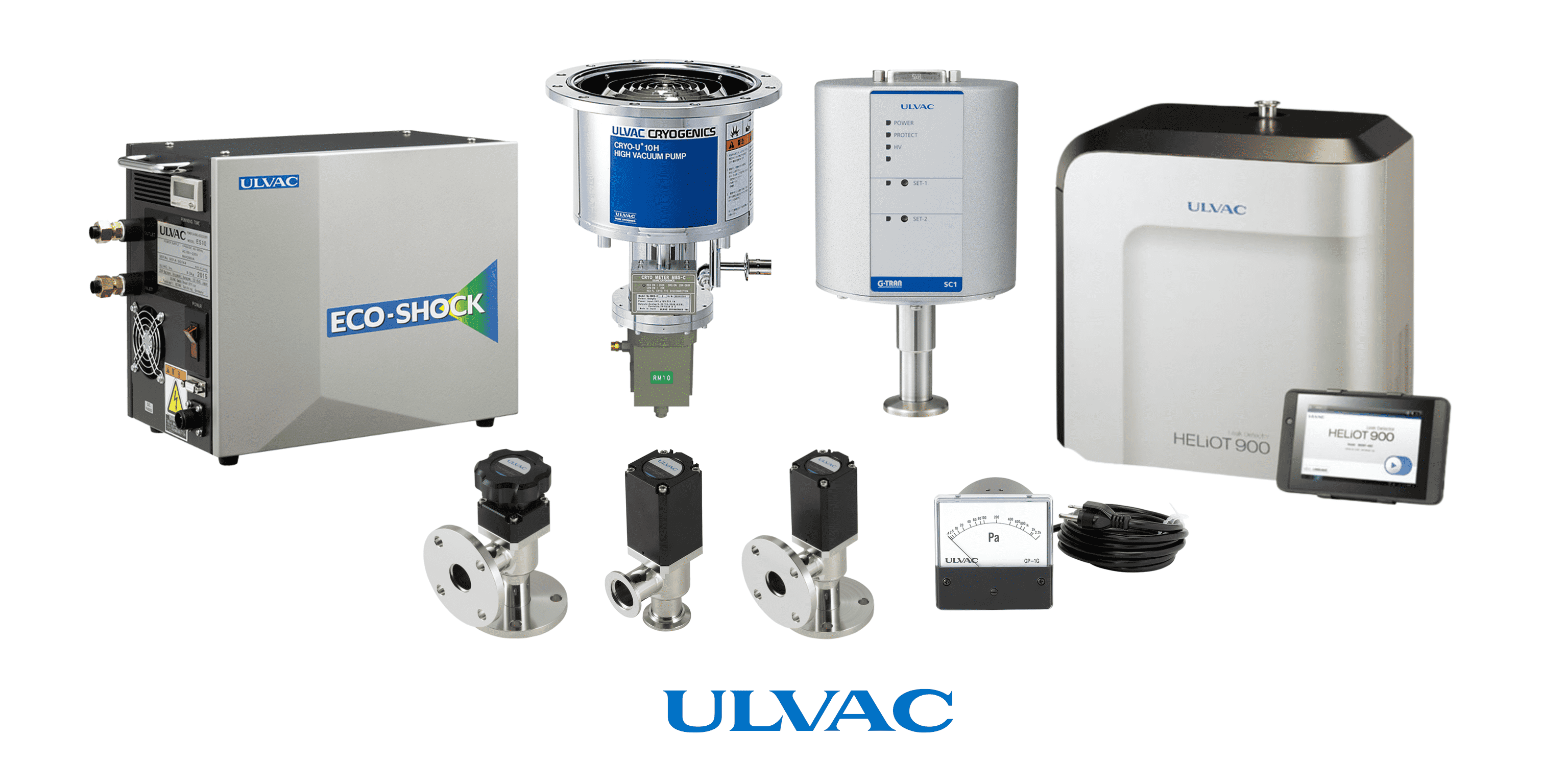 Ulvac vacuum pump gauge valve helium leak detector